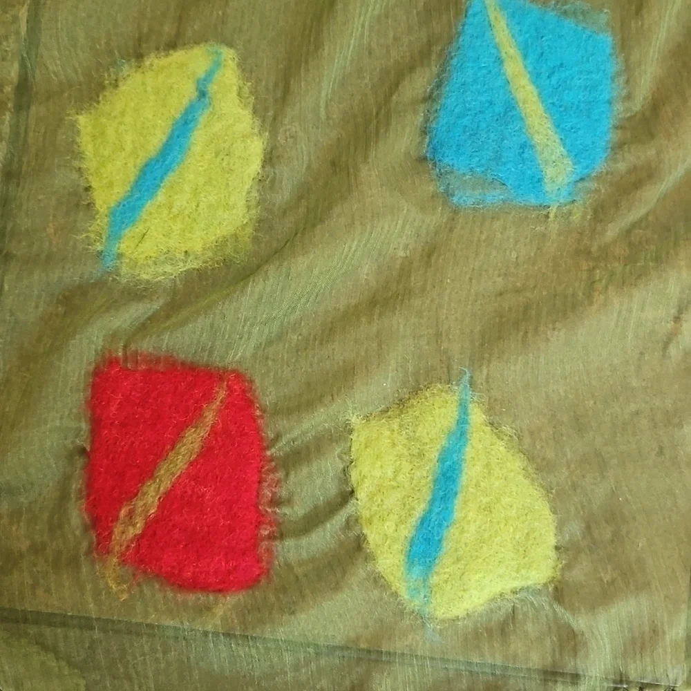 Scarf Handcrafted Wool and Silk NWT 69